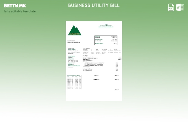 модерен стил Ирак AlRasikh за деловна сметка за електрична енергија